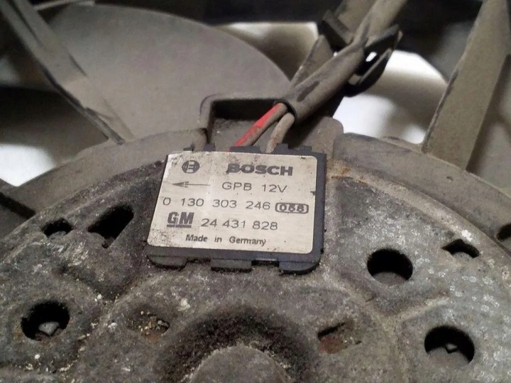 2003 OPEL ZAFIRA A VENTILATEUR RADIATEUR AVEC DIFFUSEUR 2000DTI 0130303903