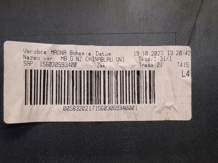 MERCEDES-BENZ G-CLASS W463 PARE-CHOCS ARRIÈRE ARRIÈRE CHINABLAU A4638853300