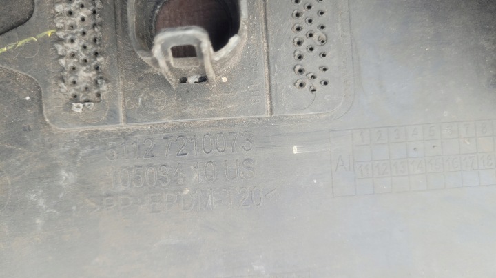 BMW X3 F25 DIFFUSEUR DOUBLURE PARE-CHOCS ARRIÈRE SPOILER 51127210073 2301