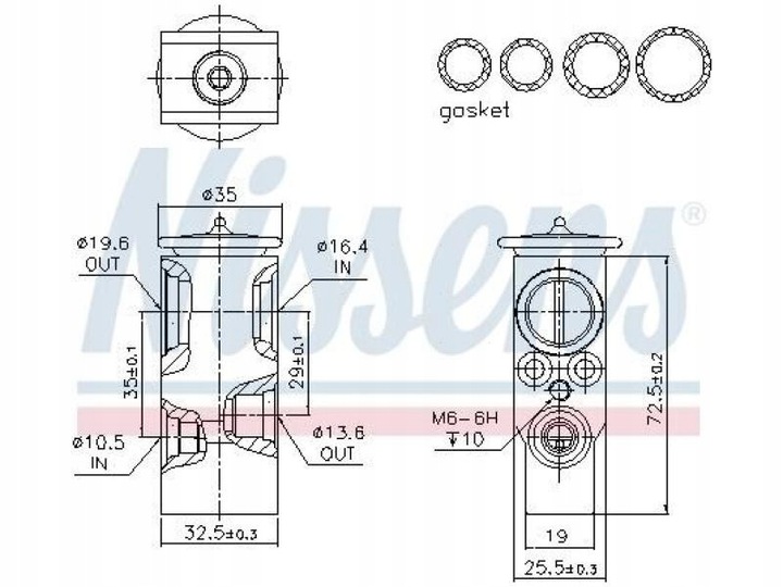 VÁLVULA DE EXPANSIÓN DE ACONDICIONADOR MERCEDES CLASE GL X164 3.0-5.5 06-12 