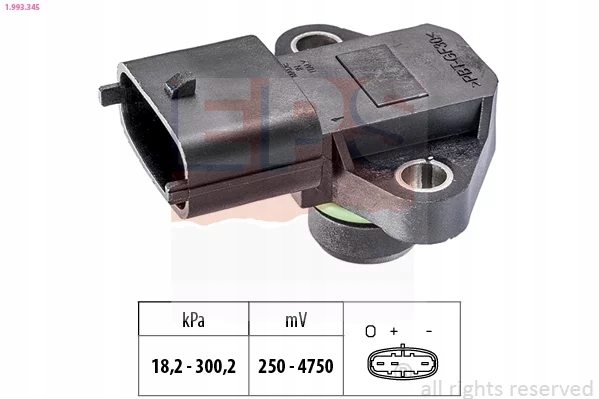 1-993-345 SENSOR PRESIÓN AIRE HYUNDAI I30 1,6C 