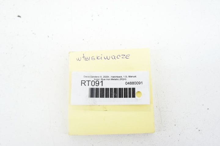 RT091+ DACIA SANDERO III 1.0I INJECTEURS HMLGT3148R 166008494R 3 PCS JEU