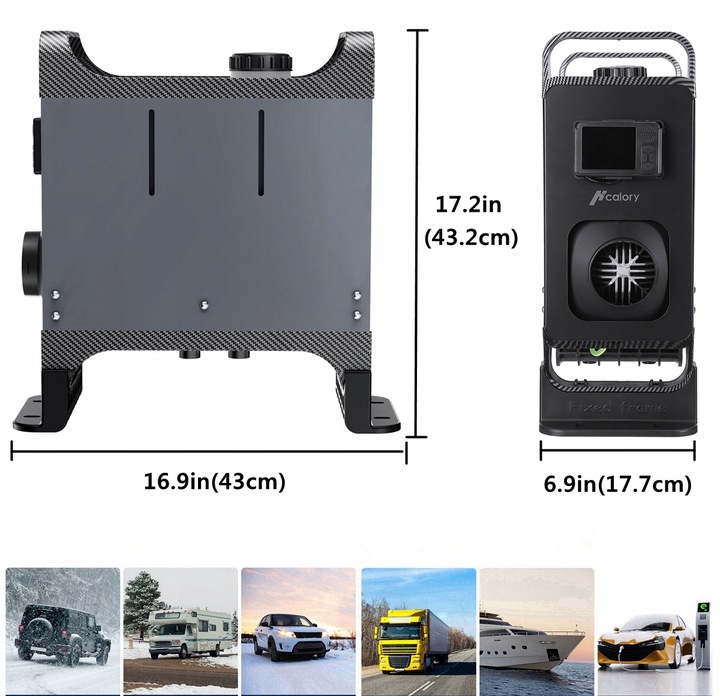 CALEFACCIÓN POSTOJOWE TIPO WEBASTO 12/24V 5-8KW DIESEL BLUETOOTH 