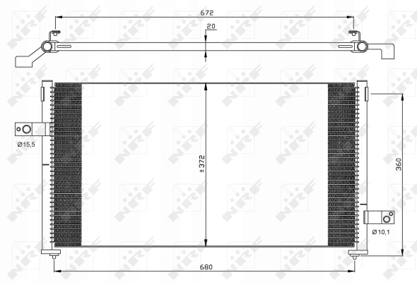 RADUADOR DE ACONDICIONADOR - CONDENSADOR EASY FIT 35877 