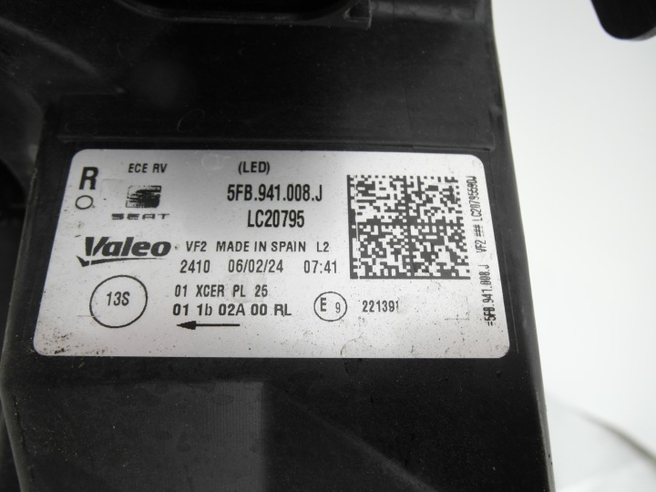 SEAT LEON IV 4 COMPLET LED PARFAITE PHARE AVANT DROITE 5FB941008J NR72