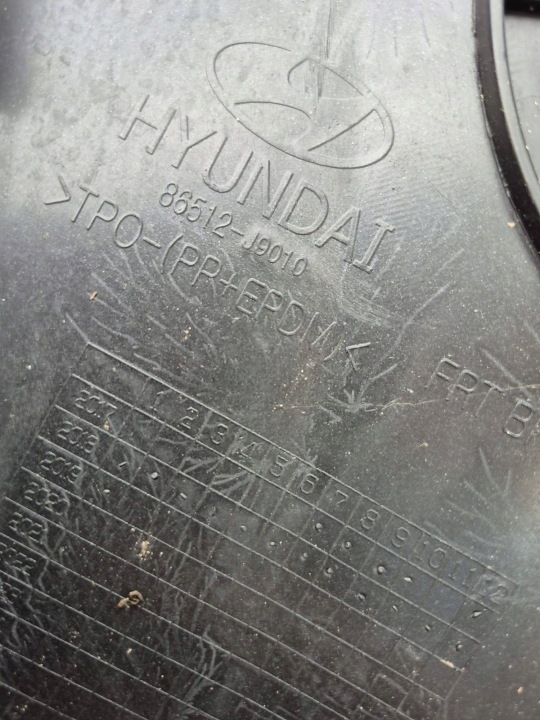 HYUNDAI KONA I 1 17-20 PARE-CHOCS AVANT AVANT 86512-J9000