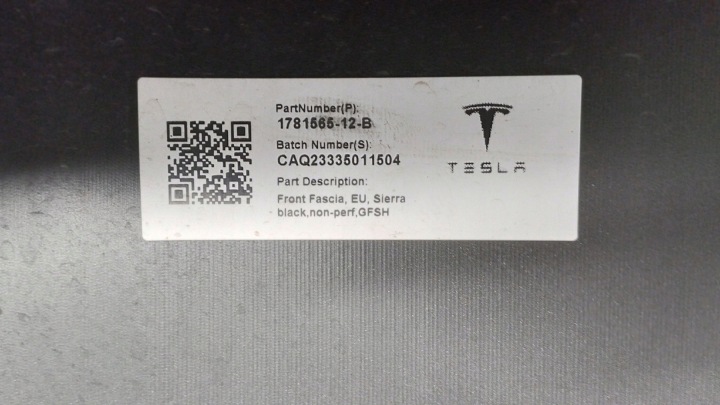 PARE-CHOCS AVANT AVANT TESLA 3 III HIGHLAND LIFT 23-