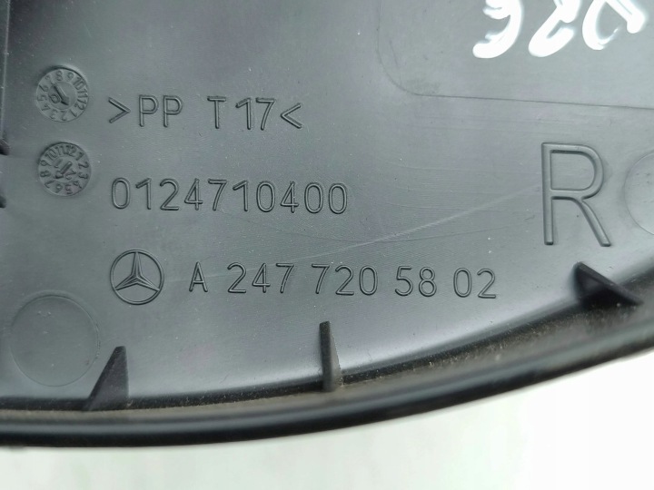 MERCEDES-BENZ EQA 2022 DROITE CÔTÉ MOULURE JOINT D'ÉTANCHÉITÉ VITRES PORTES AVANT