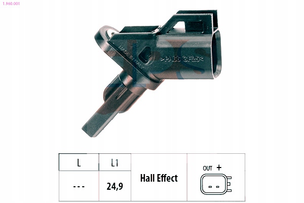 SENSOR ABS FORD FOCUS II 04-11 PARTE DELANTERA -ESP EPS 