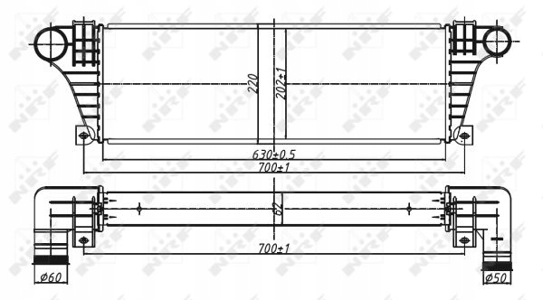 RADUADOR AIRE DOAADOWUJACEGO NRF 30097 