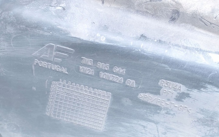 2002 SEAT ALHAMBRA (MK1) PROTECTION THERMIQUE BATTERIE 7M3915644