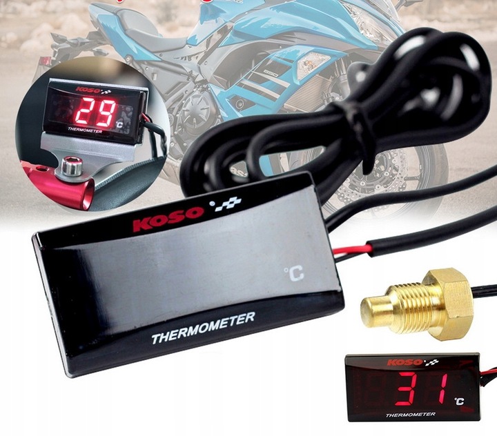 INDICADOR TEMPERATURA TERMO MOTOCICLETA LCD KOSO 