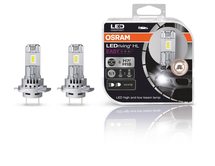 OSRAM LUCES DE AUTOMÓVIL DIODO LUMINOSO LED H7/H18 6000K EASY 