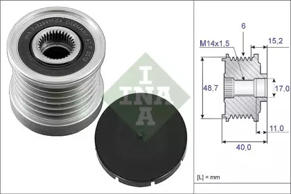 SANKABA GENERATORIAUS SAAB 44352INA 535003810 45082 nuotrauka 2