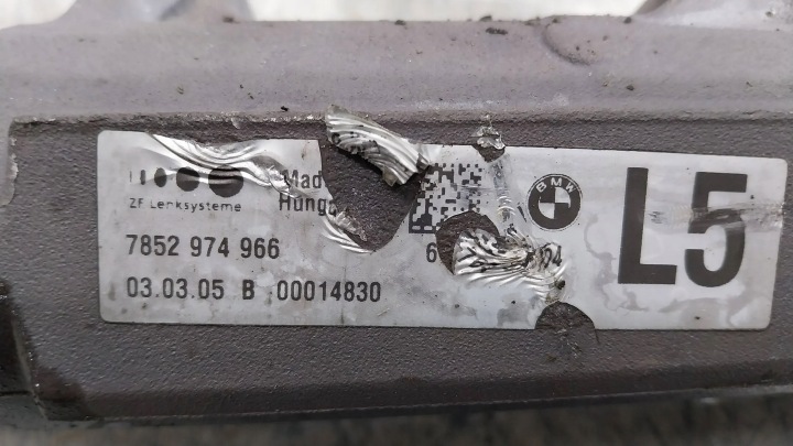 CRÉMAILLÈRE DE DIRECTION 7852974966 BMW E81 E82 E87 E88 E90 E91 E92 E93