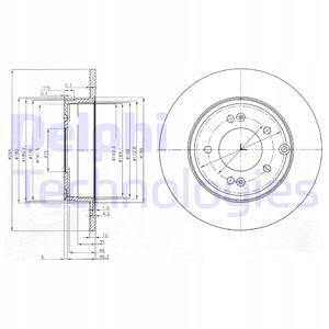 DELPHI BG4012 DISCO DE FRENADO 