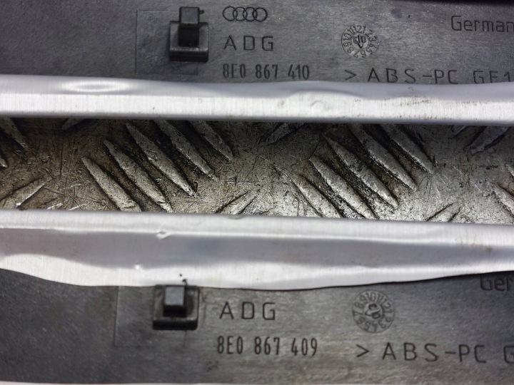 DÉCORS BAGUETTES DÉCORATIF ENSEMBLE AUDI A4 B6 8E0867410 8E0867409 8E0867420