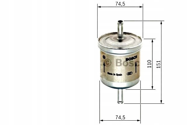 FILTRE CARBURANTS DB W202 C180 0 450 905 275 BOS