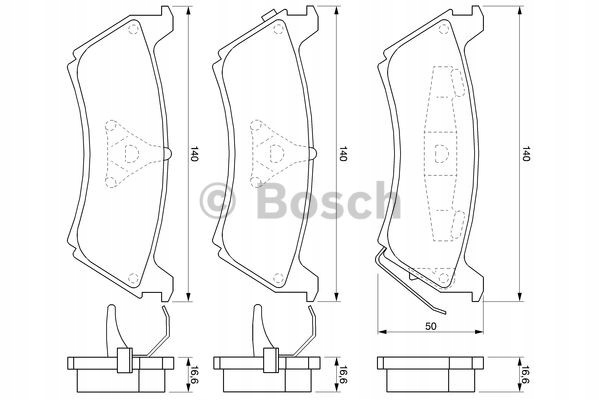 BOSCH PLAQUETTES ARRIÈRE MERCEDES CLASSE M ML W163