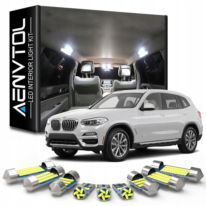 ILUMINACIÓN INTERIOR DIODO LUMINOSO LED BMW SERIE X3 E83 6000K 