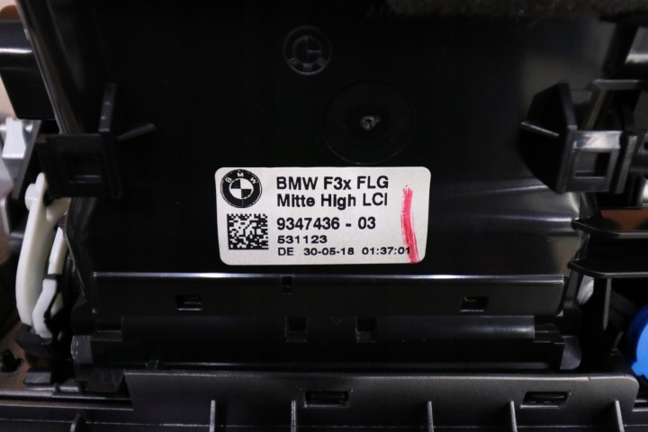BMW F30 F31 F32 LCI MOULURE DÉCORATIVE DÉCOR TABLEAU DE BORD CONSOLES SATINSILBER 9231206