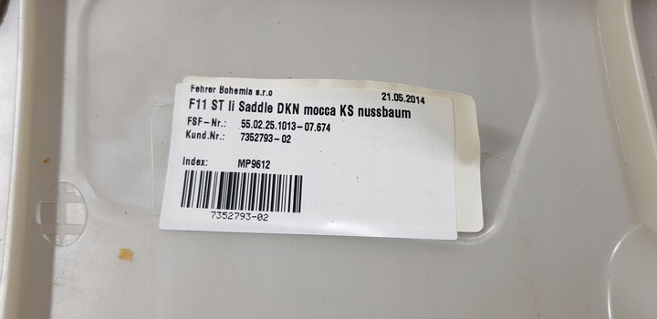 BMW F11 PROTECTION LATERALE ARRIÈRE ARRIÈRE GAUCHE CUIR 7352793 photo 5 - milautoparts-fr.ukrlive.com