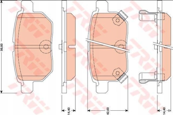 ZAPATAS HAM. PARTE TRASERA TOYOTA AURIS, YARIS, URBAN CRUISER 