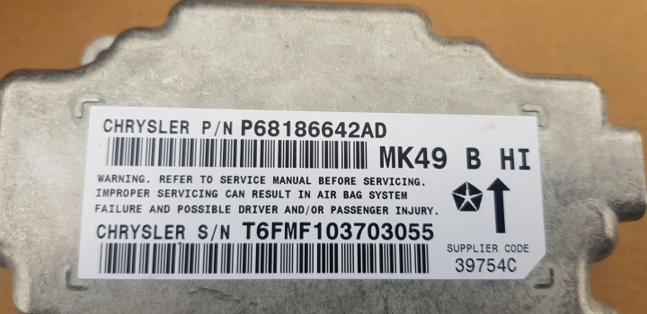 JEEP COMPASS CAPTEUR PODUSZKI.CENTRALKA AIRBAG 06-