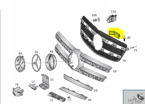 RADAR SENSOR MÓDULO MERCEDES A0009052806 W166 W253 