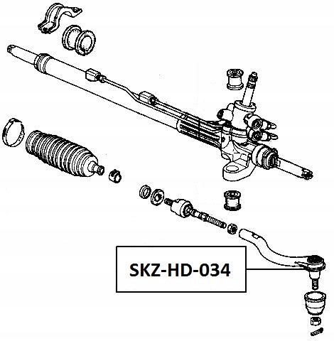 EMBOUT BARRE DE DIRECTION DROITE ACCORD CN 02-,