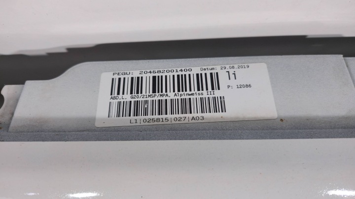 BMW 3 G20 G21 MODULE 19- SEUIL GAUCHE MOULURE SEUIL GAUCHE EN BON ÉTAT 51778069381