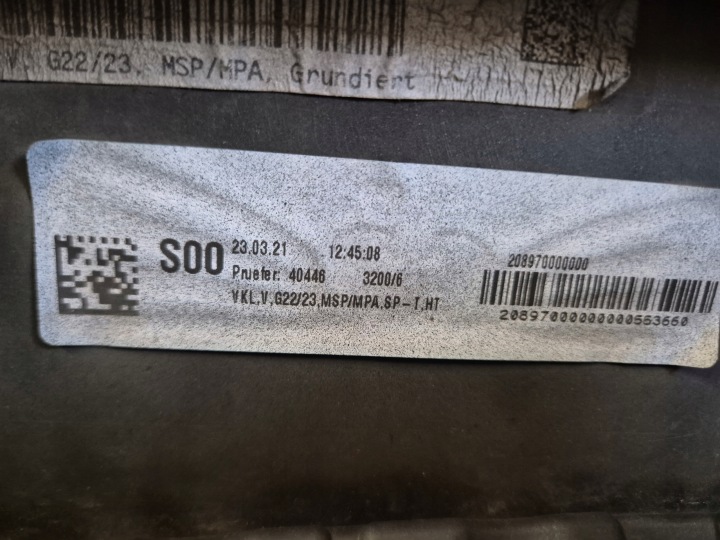 BMW G22 G23 4 IV MSP MODULE PARE-CHOCS AVANT AVANT