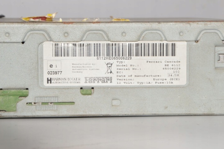 FERRARI F430 599 GTB 612 RADIO D'USINE