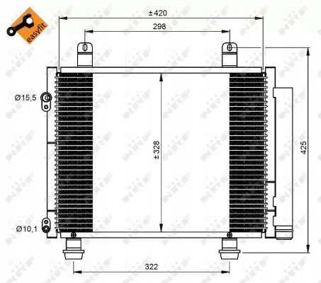DÉSHYDRATEUR CLIMATISATION NRF 350208