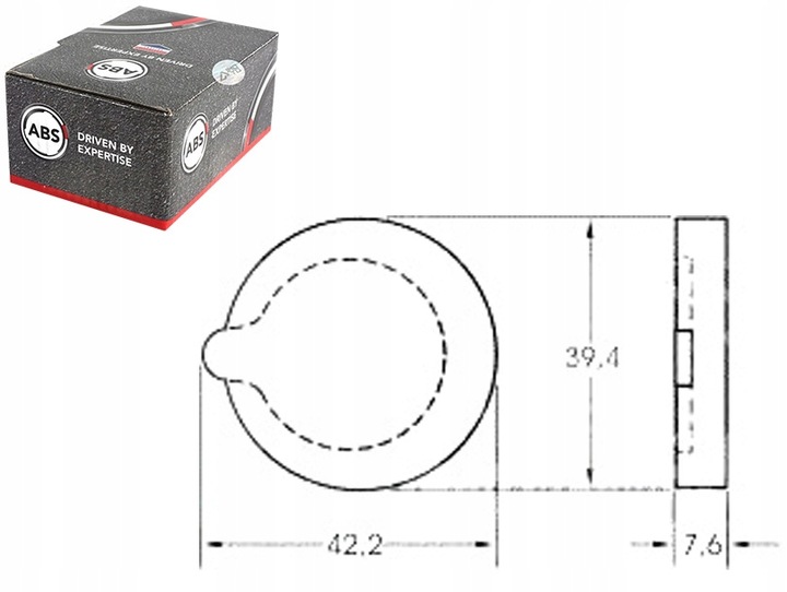 A.B.S. SET PADS BRAKE 95570824 95624483 photo 1 - milautoparts-fr.ukrlive.com