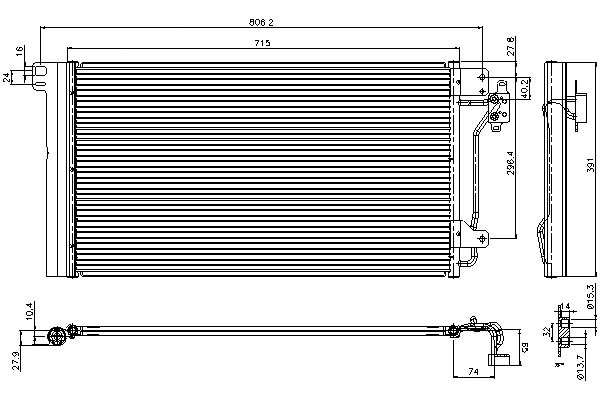 CONDENSADOR CON OSUSZACZEM VW T5 03-09 