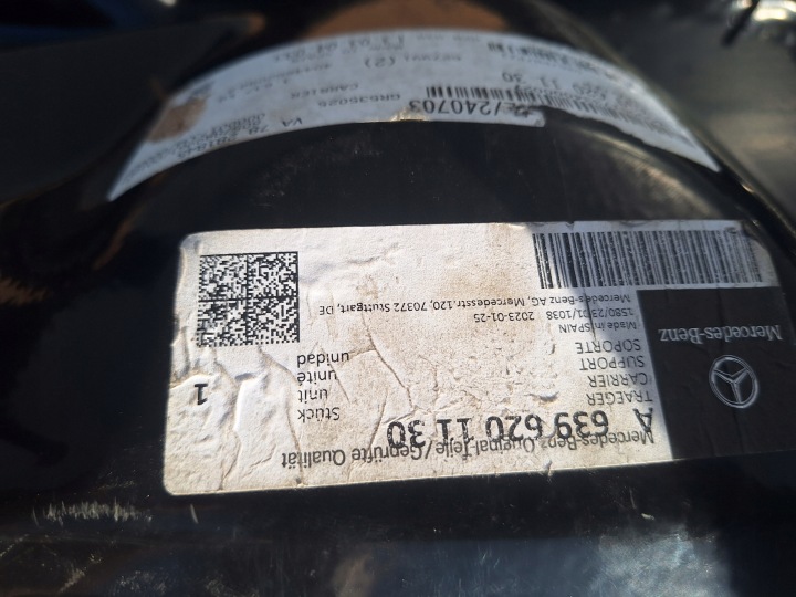 MERCEDES VITO VIANO W639 SUPPORT MÉTALLIQUE PLASTIQUE