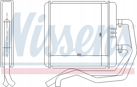 WYMIENNIK CIEPLA INTERIOR POJAZDU NISSENS 71811 