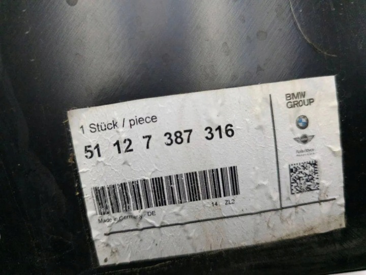 GLISSIÈRE PARE-CHOCS DROIT ARRIÈRE BMW 5 G31