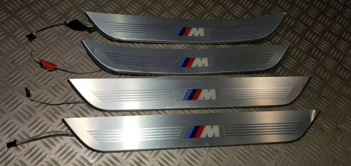 BMW G11 KIT MOULURE LED SEUIL BAGUETTES SEUIL RÉTROÉCLAIRÉ ENSEMBLE 4 PIÈCES