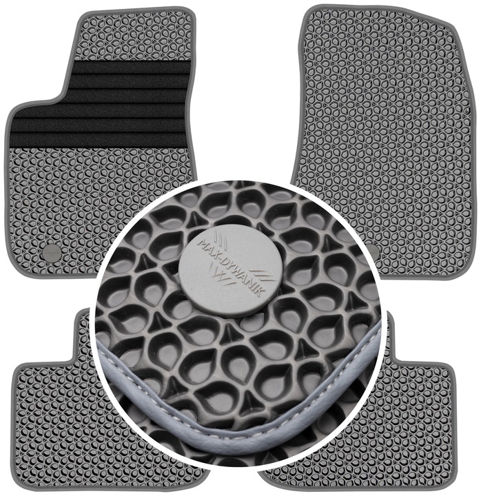 LANCIA THEMA II 2011-2014 ALFOMBRILLAS GOMA PARA COCHE EVA COLOR NEGRO 