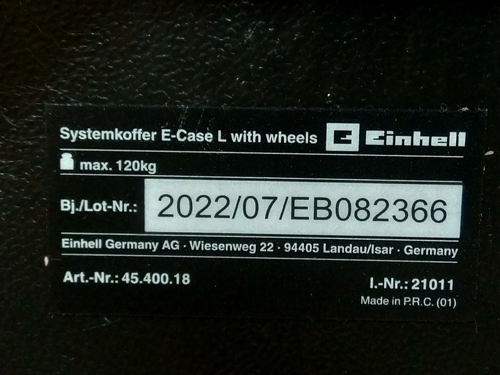 EINHELL COFFRE DE RANGEMENT EINHELL E-CASE TOWER 4540015