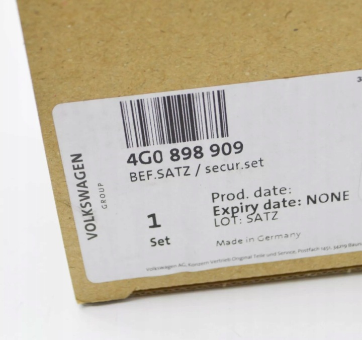 AUDI A6 C7 KIT KLIPSOW SUPPORTS PIÈCES 4G0898909