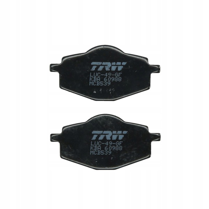 TRW PLAQUETTES FREIN MOTO. (ORGANIC) YAMAHA XT 600 E (99-03) YAMAHA DT 125 RE (0