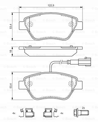 PLAQUETTES FREIN FIAT AVANT STILO DOBLO PAN KIT NIEZBEDNIK CONDUCTEUR #1