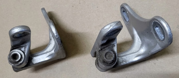 CHARNIÈRE 2 PIÈCES PORTES DROIT AVANT HAUT BAS MERCEDES AVEC W220 OE ARGENTÉ