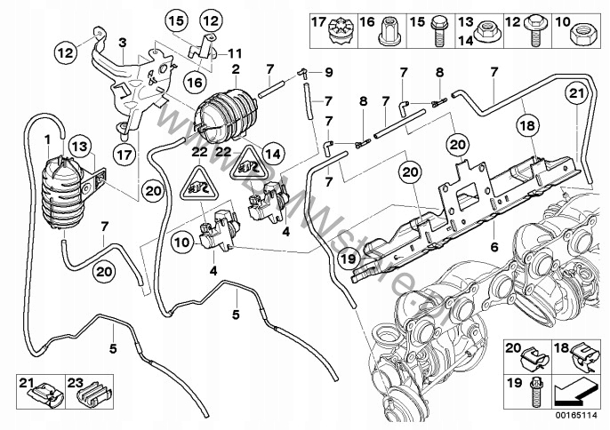 BMW E60 E70 E90 F01 F10 3.5 N54 4.4 N63 SOUPAPE CONVERTISSEUR PRESSION 7595374