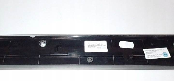 MOULURE PORTES DROIT ARRIÈRE A8 D3 LONG 4E4867420N 3J3
