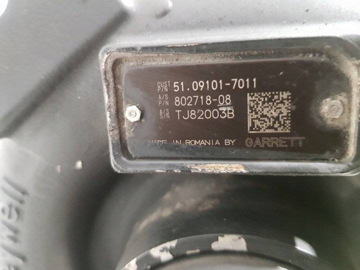 TURBOCOMPRESSEUR 51091017011 MAN TGX TGS EURO 6
