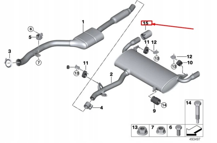BMW X3 G01 CHROMÉE MOULURE EMBOUTS ÉCHAPPEMENT 18308658210 8658210